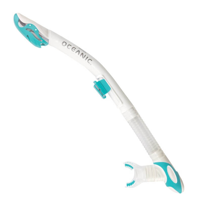 Oceanic Ultra Dry Snorkel - WHITE/SEA BLUE - 2