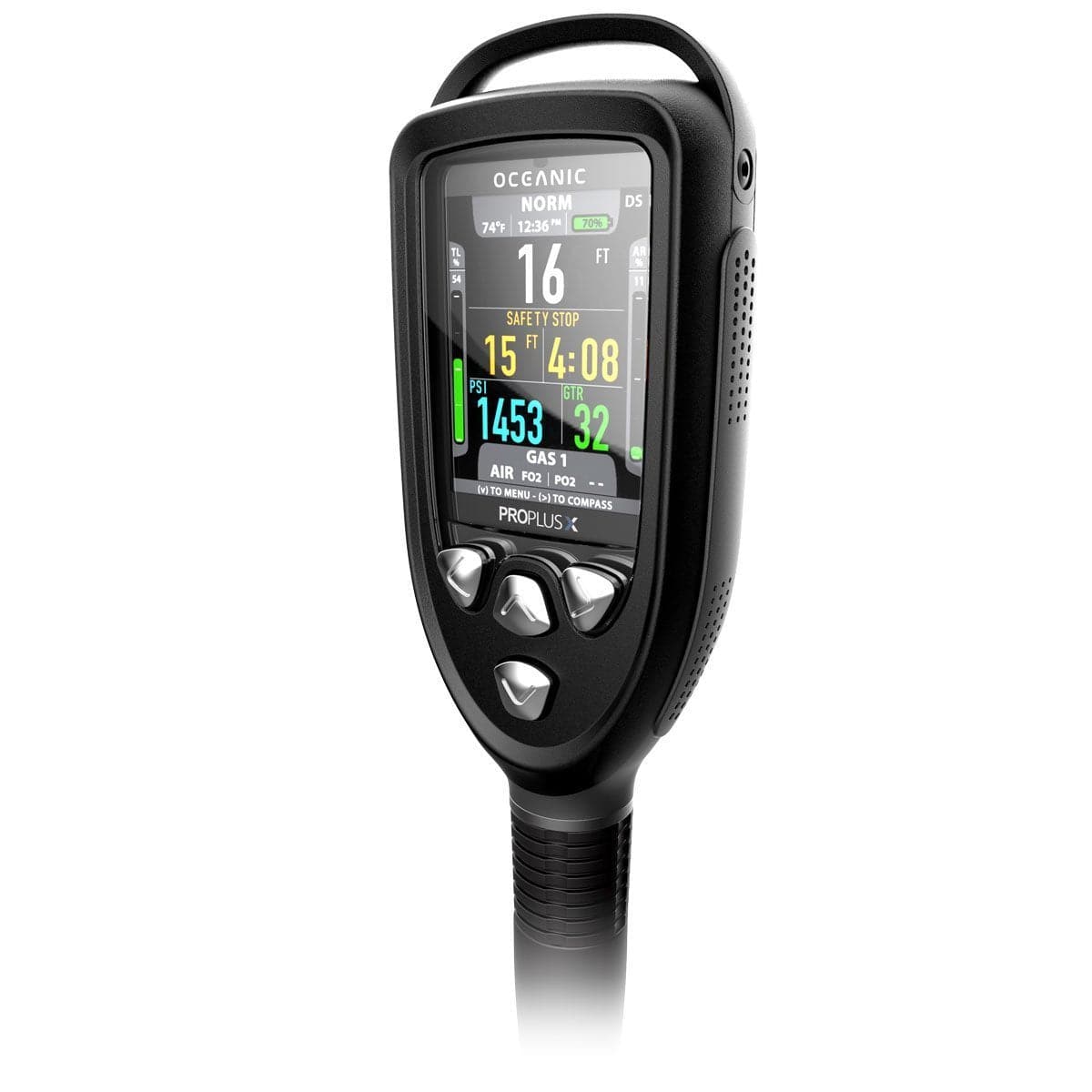 Oceanic Pro Plus X Dive Computer Console - Oceanic Pro Plus X Console With QD Hose - 2