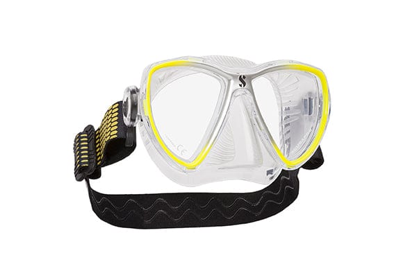 Scubapro Synergy Mini Mask w/ Comfort Strap Mask - Black/Silver-Black Skirt - 20