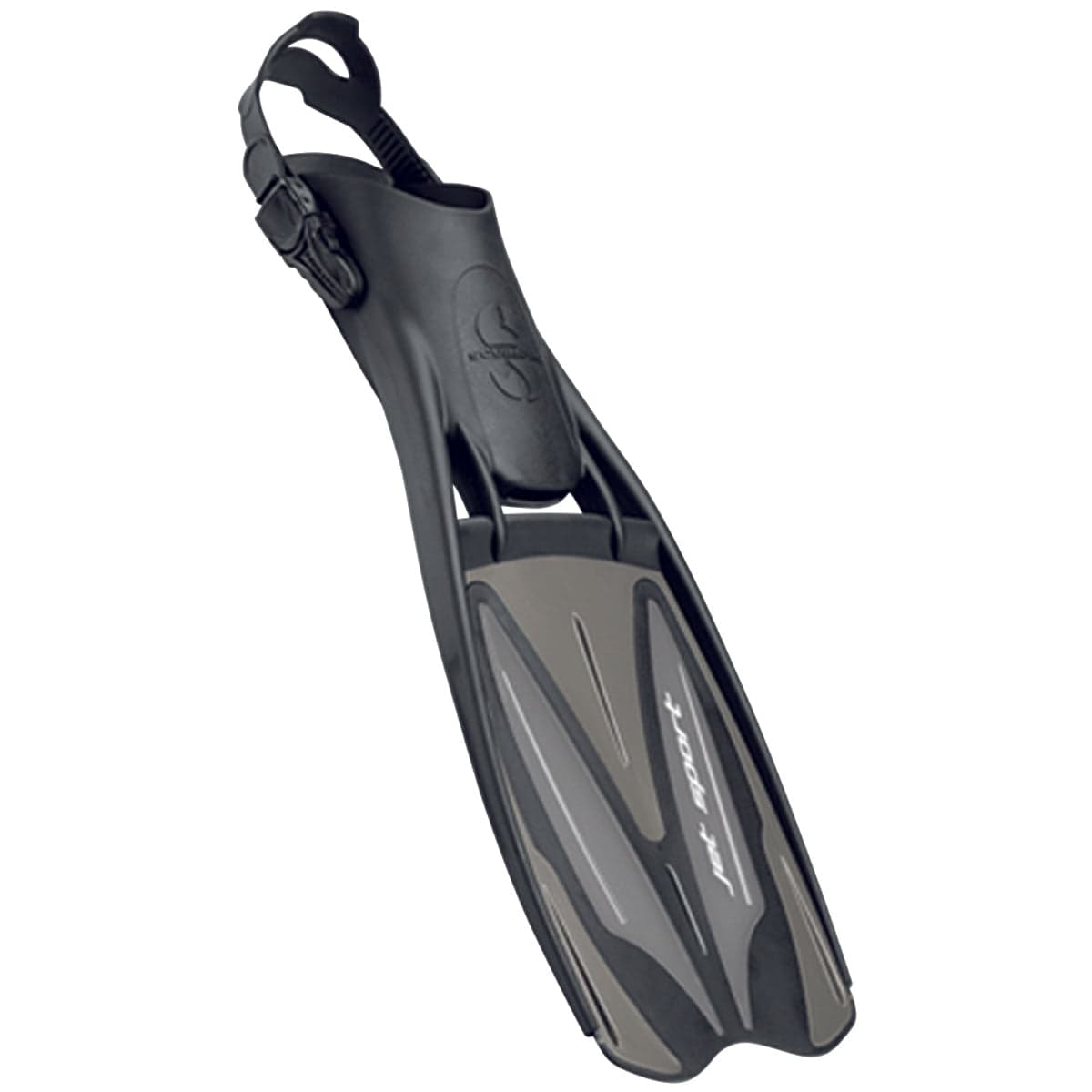 Scubapro Jet Sport Open Heel Diving Fin - Black/Gray - 4