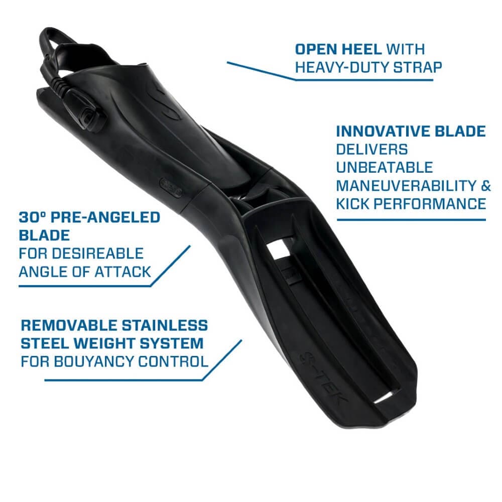 Scubapro S-TEK Open Heel Diving Fin - XS - 1