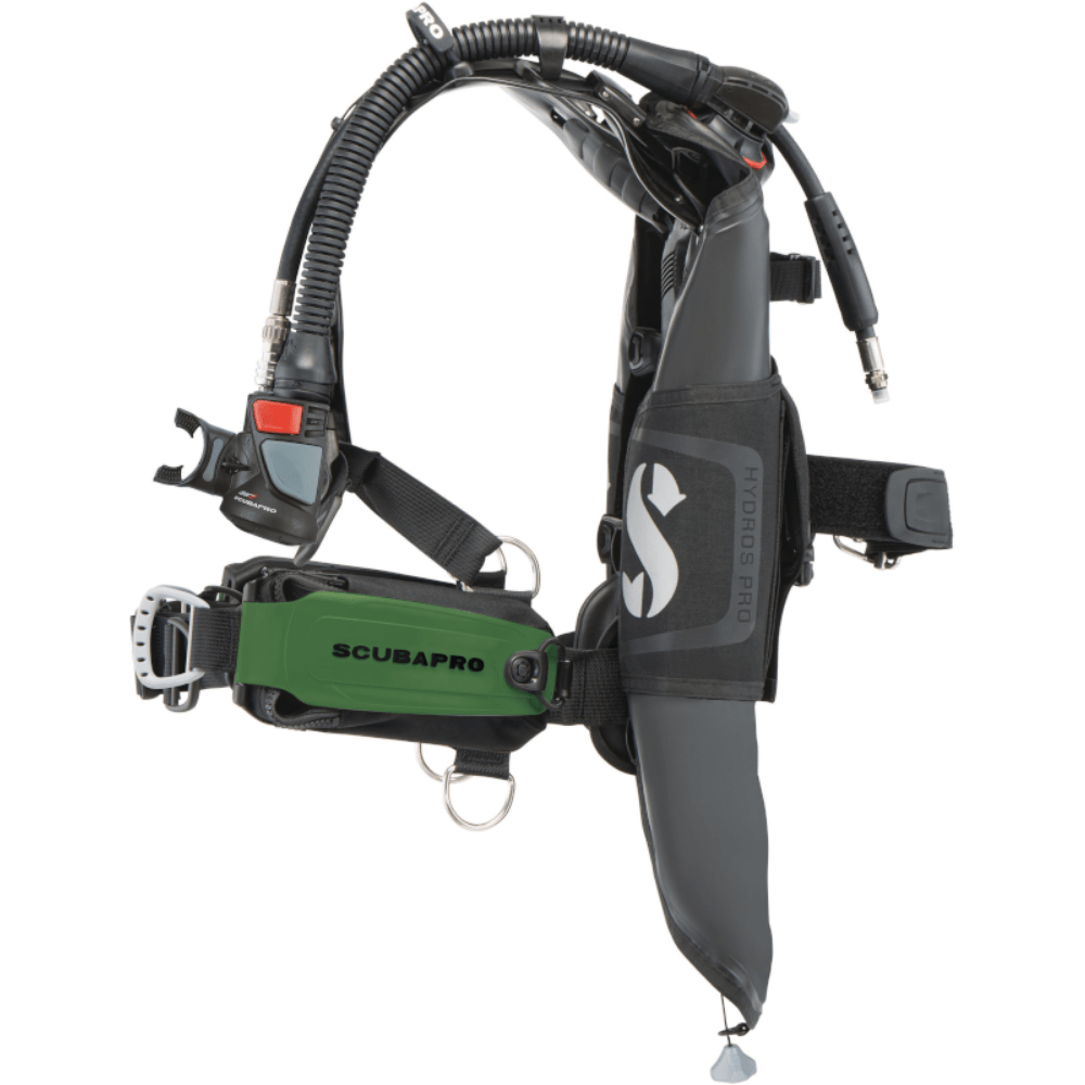 Scubapro Hydros Pro2 With Air2 And Colored Pocket - Army Green - 12