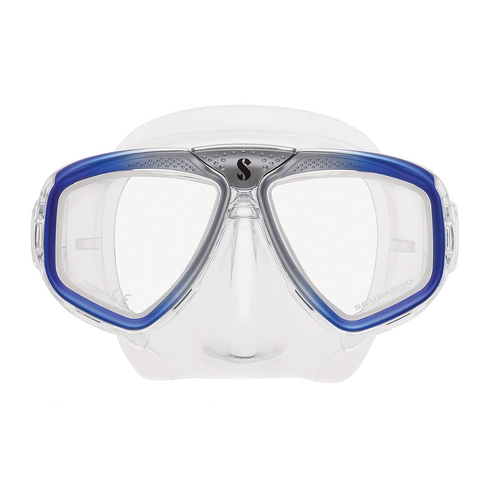 Scubapro Zoom EVO Mask - Clear Silicone/ Blue Silver - 8