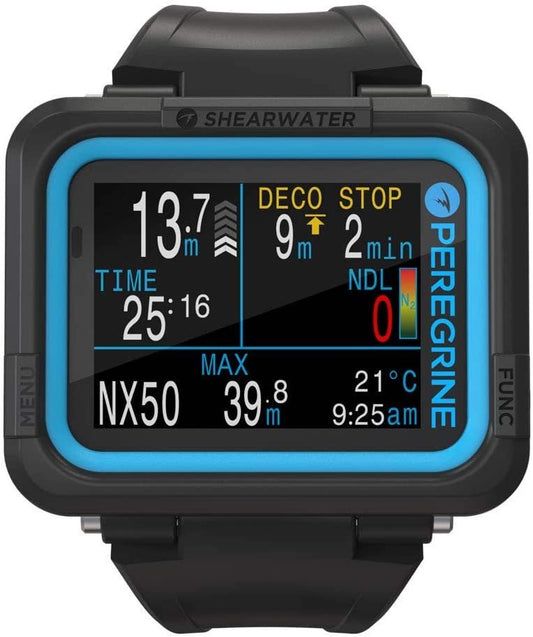 Shearwater Peregrine Dive Computer - Black/Blue - 7