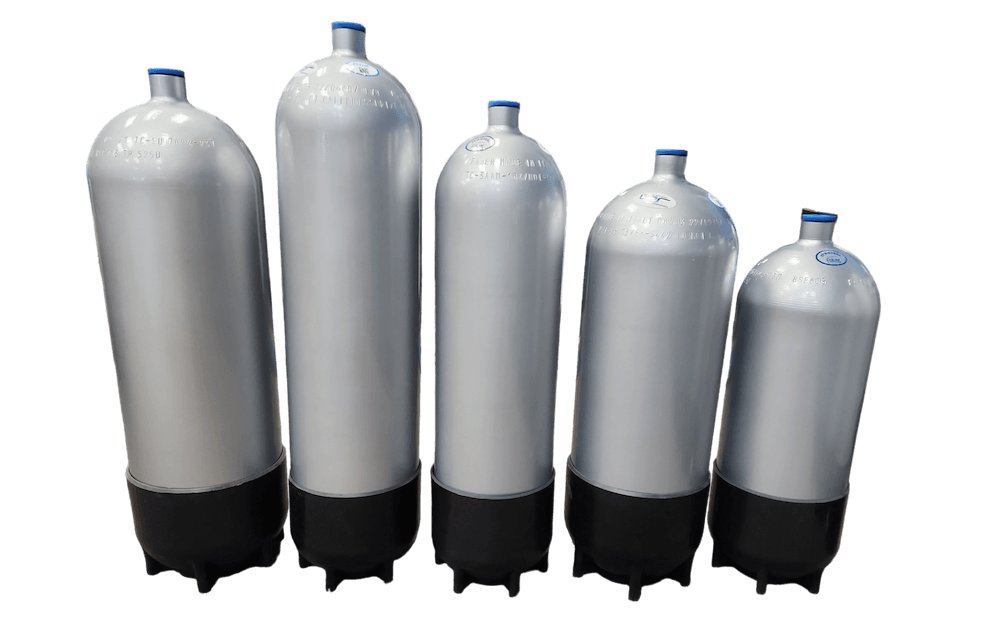 Faber Low Pressure LP Steel Scuba Tank - Painted - 1