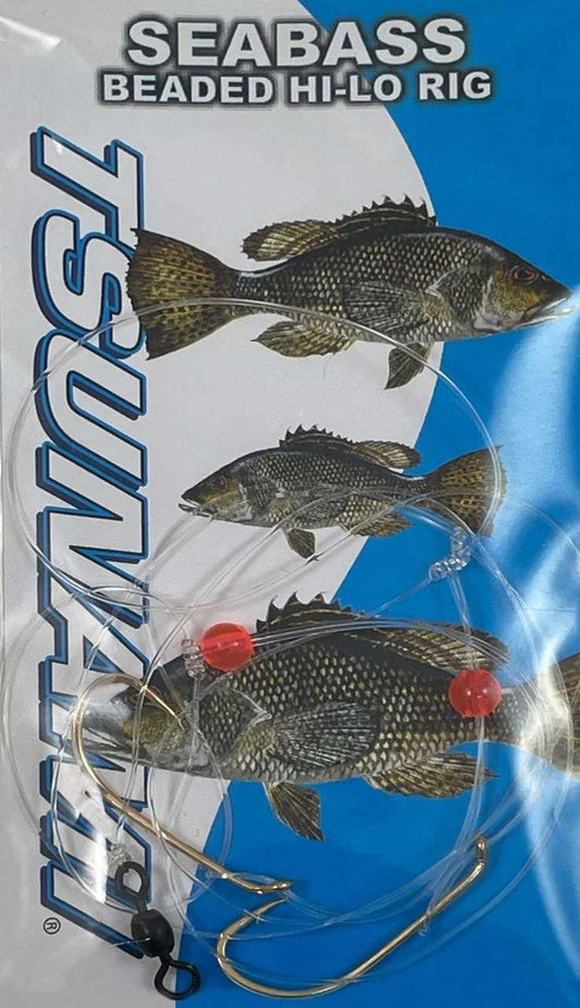 Tsunami Sea Bass Beaded Hi - Lo Rig - 1