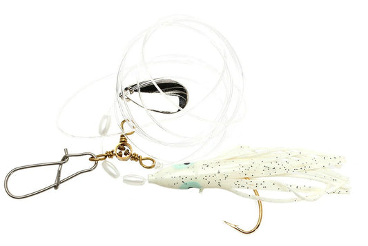 Tsunami Fluke Skirt Rig - White - 1