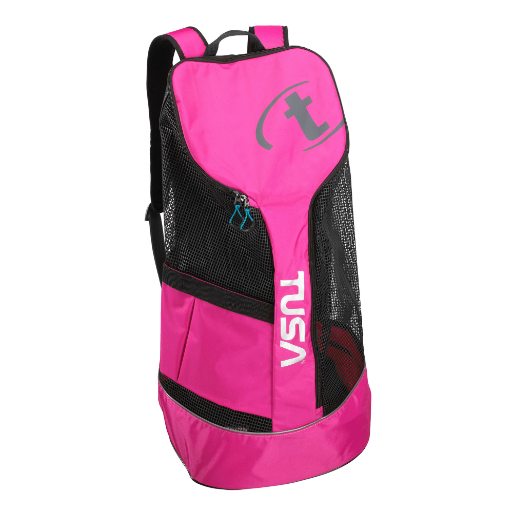 Tusa Mesh Backpack Gear Bag - Hot Pink - 2