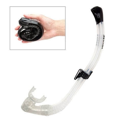 XS Scuba Cargo Snorkel - Clear Silicone - 1