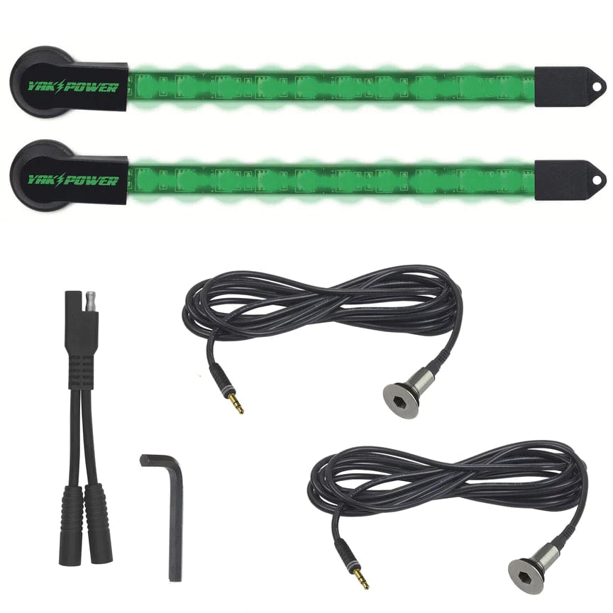 Yak-Power 2pc LED light Kit (10in) - Green - 1