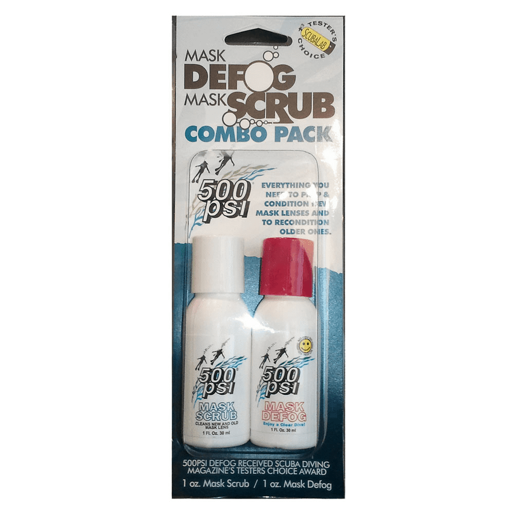 500psi Combo Defog / Mask Scrub Pack New England Dive