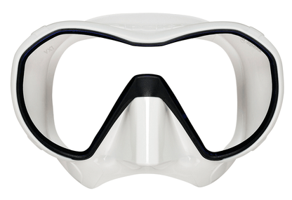Apeks VX1 Mask - White Skirt - Clear Lens - 1