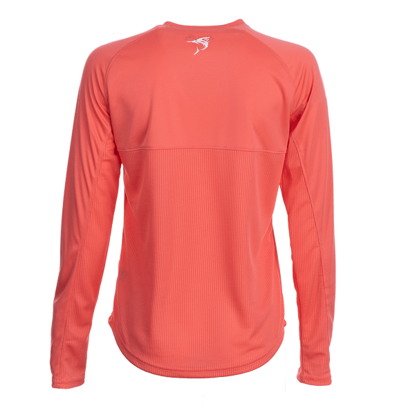 Bimini Bay Women's Cabo Long Sleeve Coral Shirt - M - 5