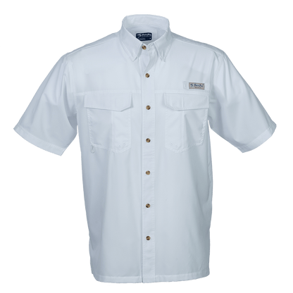 Bimini Bay Men's Short Sleeve White Flats - 2XL - 4