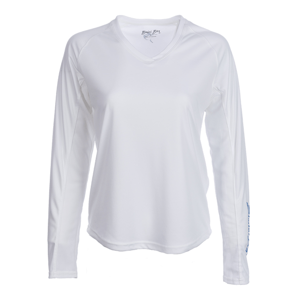 Bimini Bay Women's Cabo Long Sleeve White Shirt - M - 4