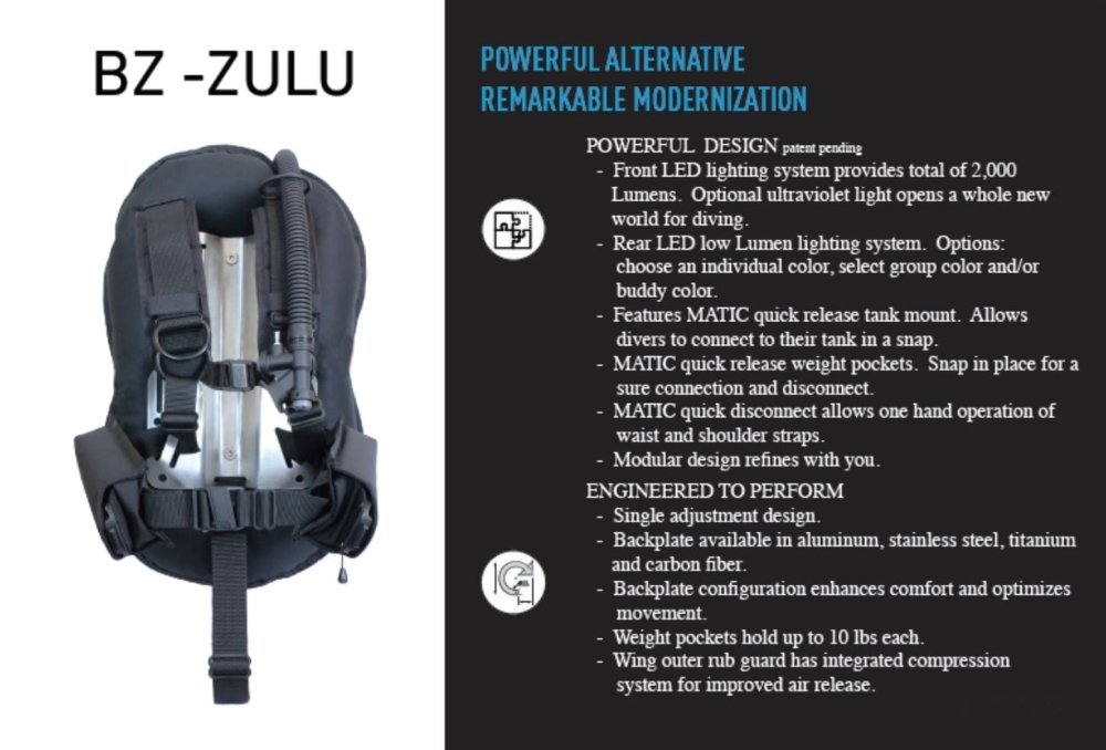 Indigo Industries BZ- Zulu Black W/Lights/A1 BP- BCD - Indigo Industries BZ- Zulu Black W/Lights/A1 BP - 9