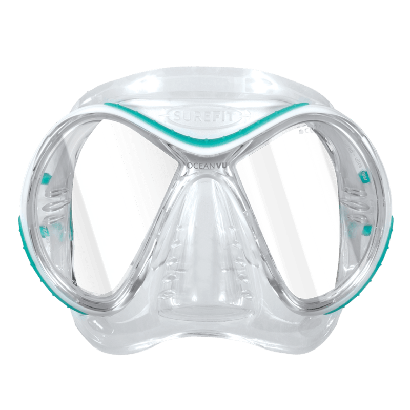 Oceanic OceanVU Mask - Clear/Sea Blue - 3