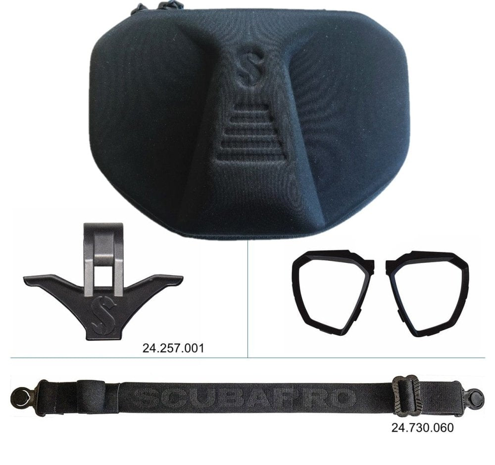 Scubapro D-Mask Scuba Diving Mask - Blue- Black Skirt - 29