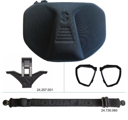 Scubapro D-Mask Scuba Diving Mask - Blue- Black Skirt - 29