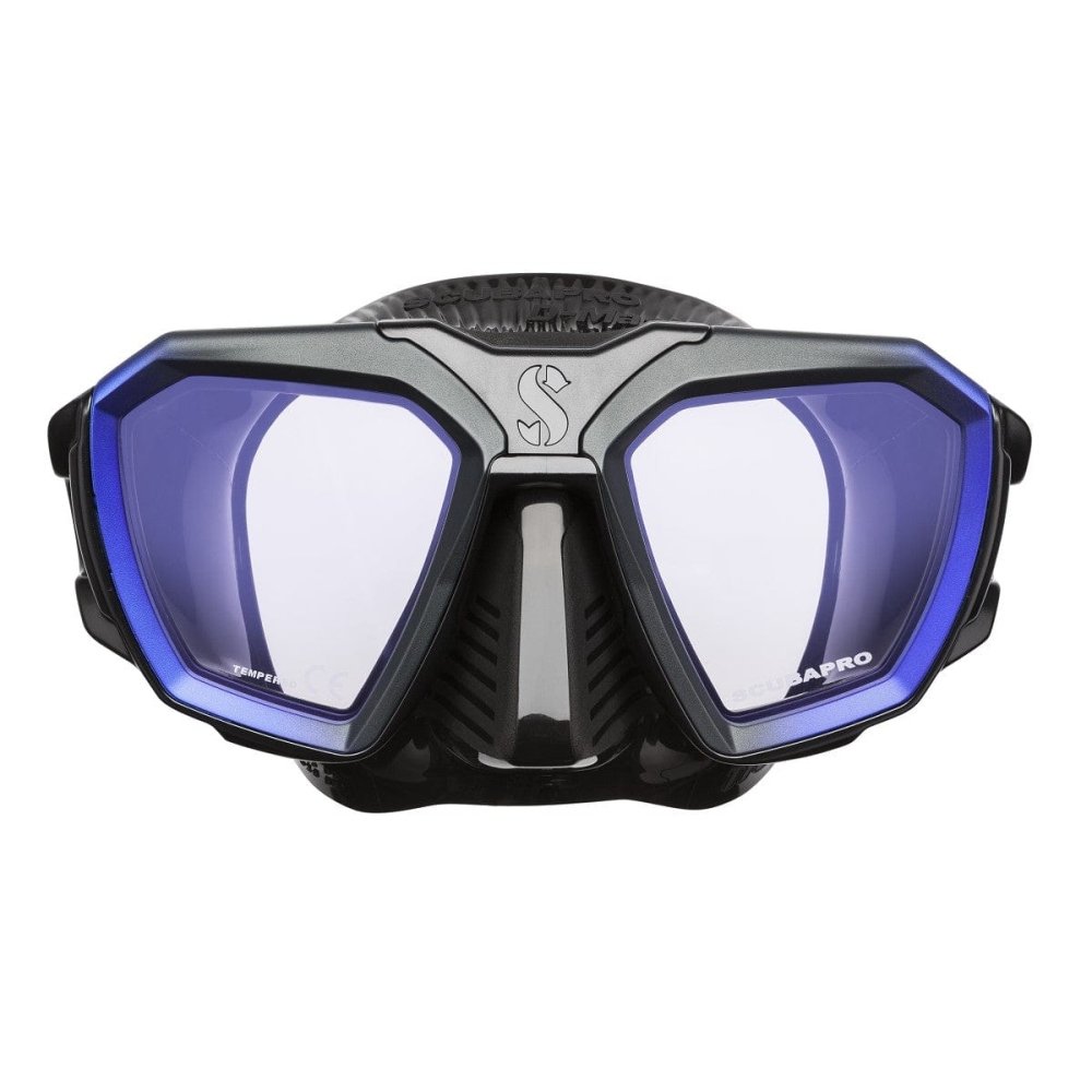 Scubapro D-Mask Scuba Diving Mask - Blue- Black Skirt - 24