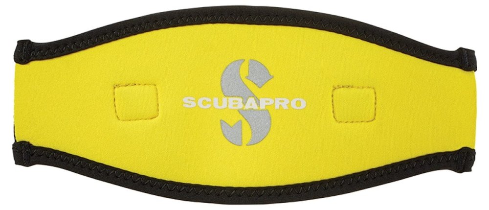 Scubapro Neoprene Mask Strap 2.5MM - Black/Yellow - 15