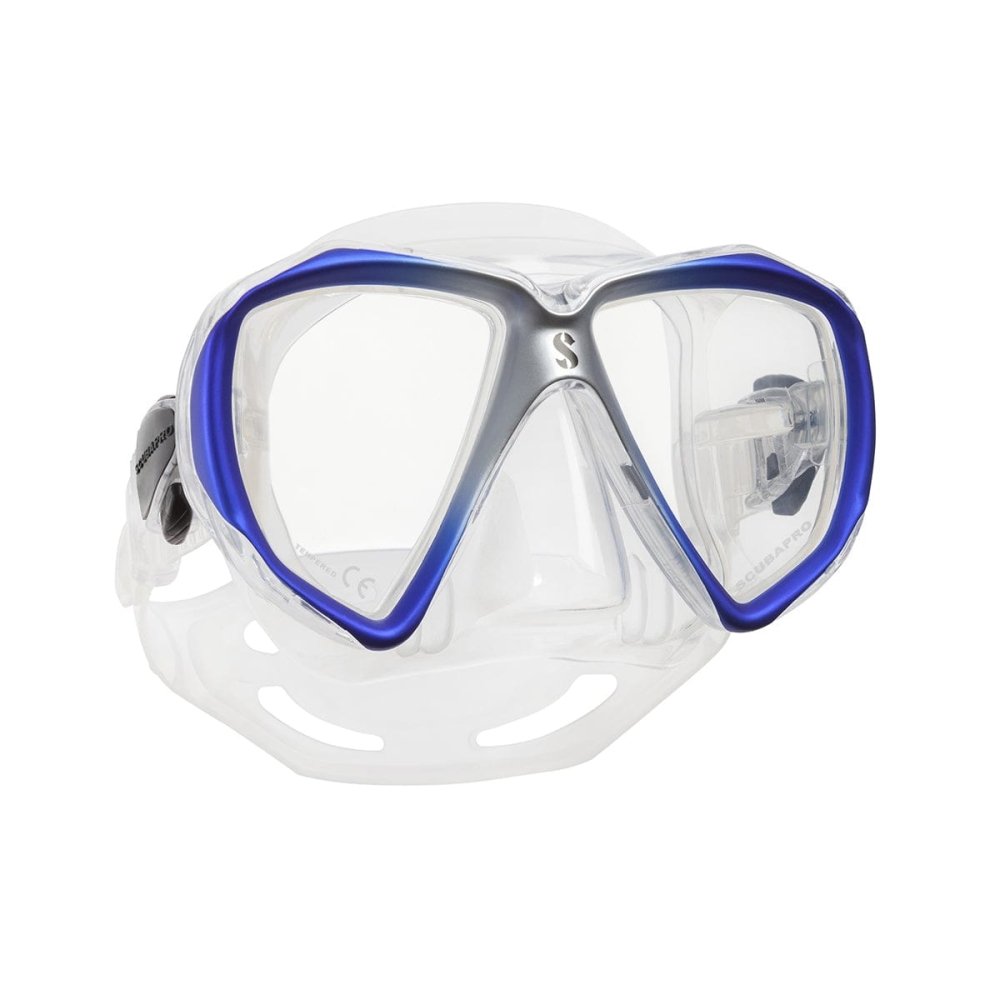 Scubapro Spectra Mask - Silver/Blue-Clear Skirt - 7