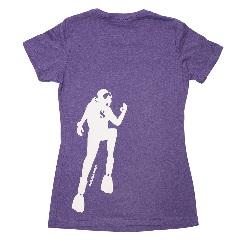 Scubapro Short Sleeve Womens Crew T-Shirt Purple - Small - 25
