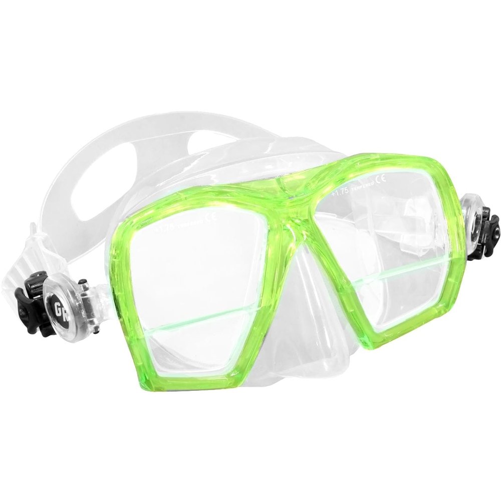XS Scuba Gauge Reader Mask - Yellow - 4
